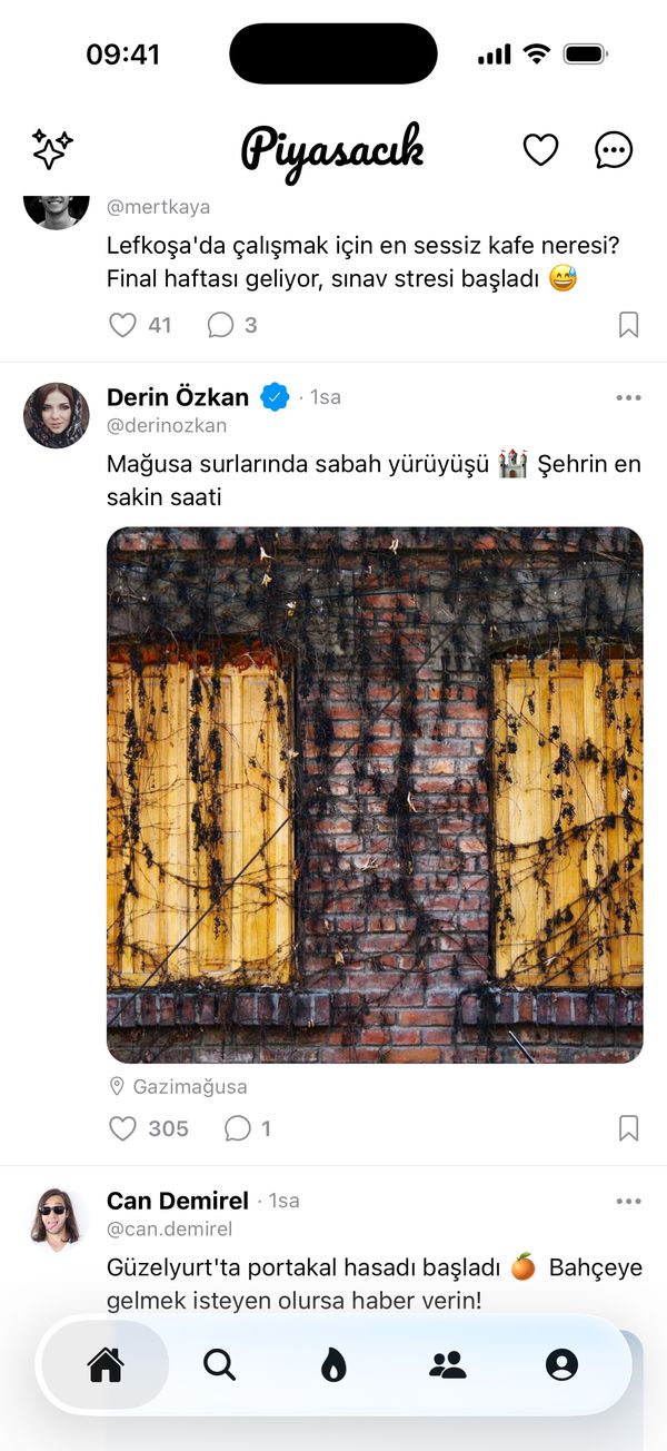 Ana sayfa akışı